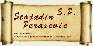 Stojadin Perašević vizit kartica